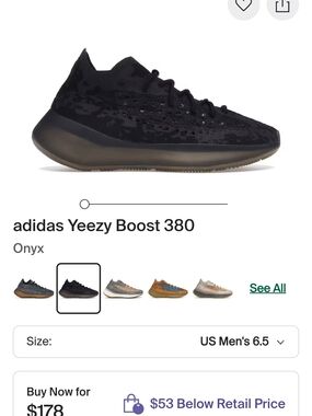 adidas Yeezy Boost 380 Onyx Black